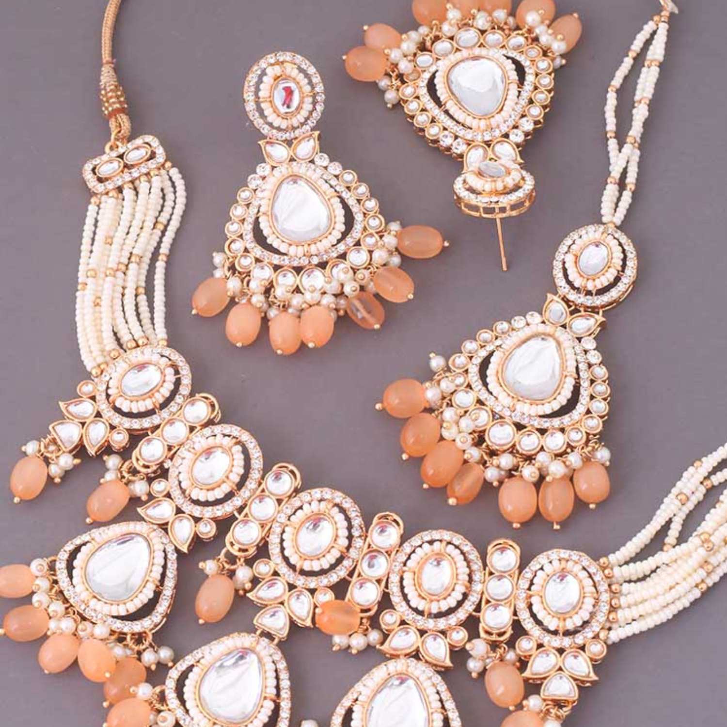 Brown Rumani Jewellery Set - EOSS - Image 4