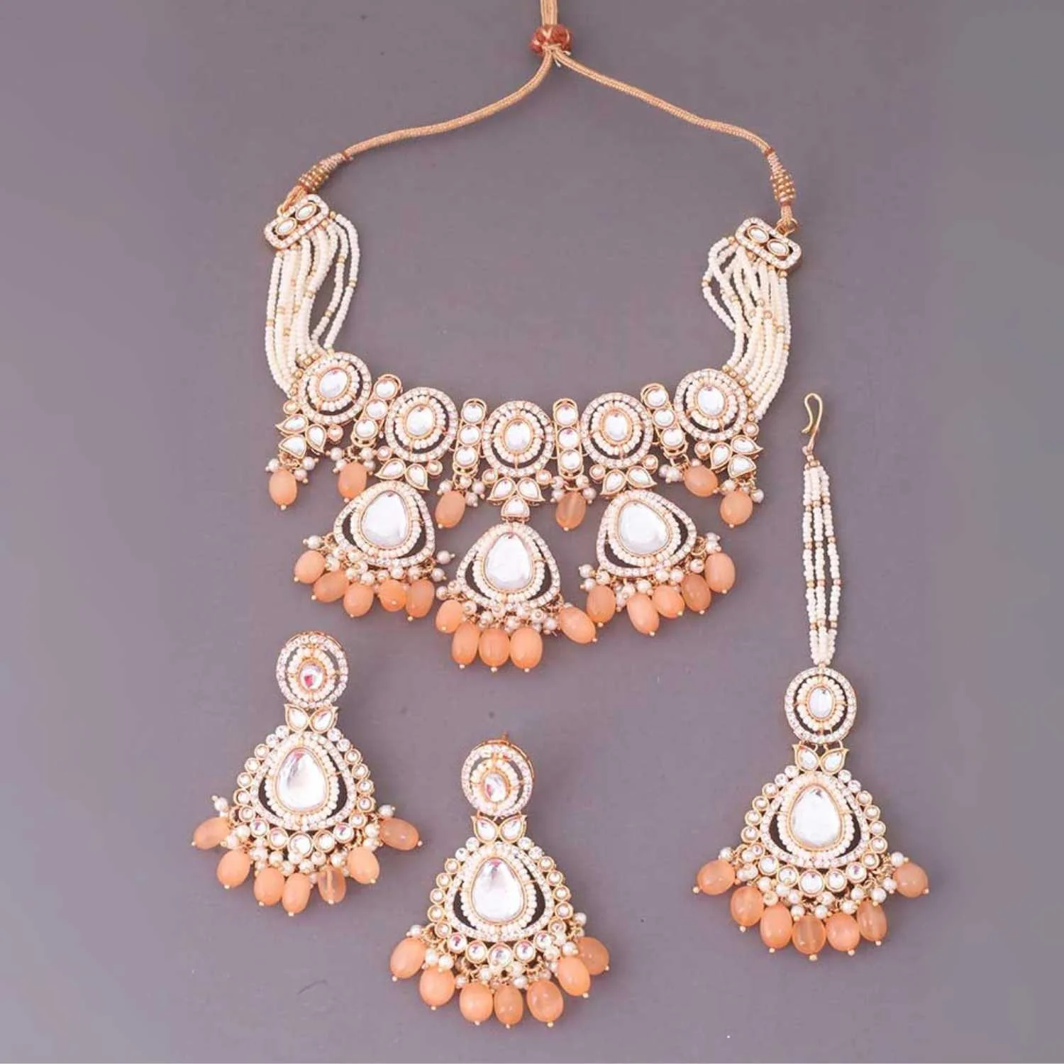 Brown Rumani Jewellery Set - EOSS - Image 5