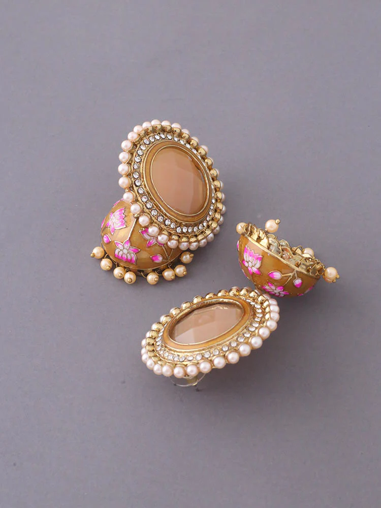 Brown Virat Jhumkis - EOSS - Image 4