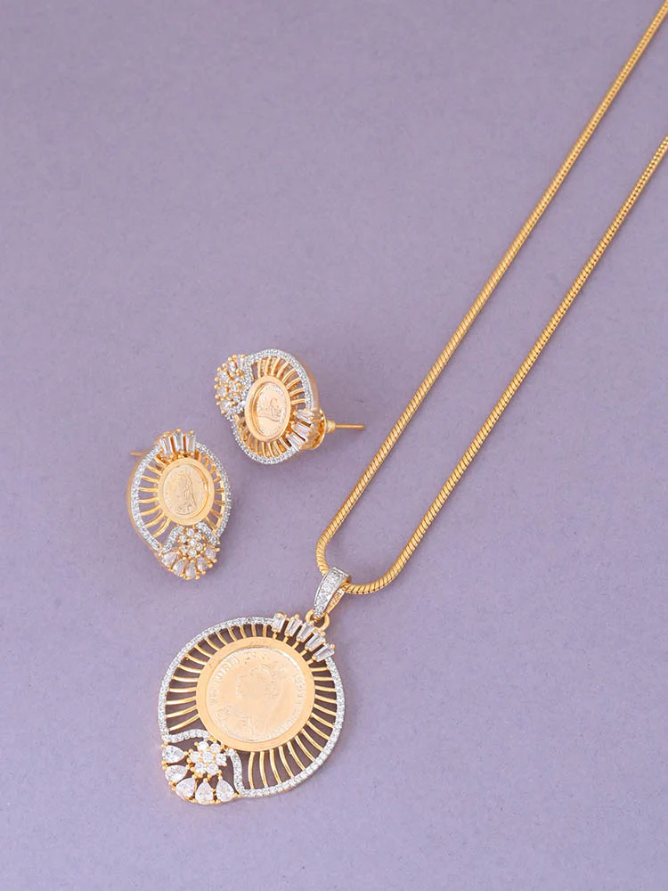 Golden Aeriola Pendant Set - Image 3