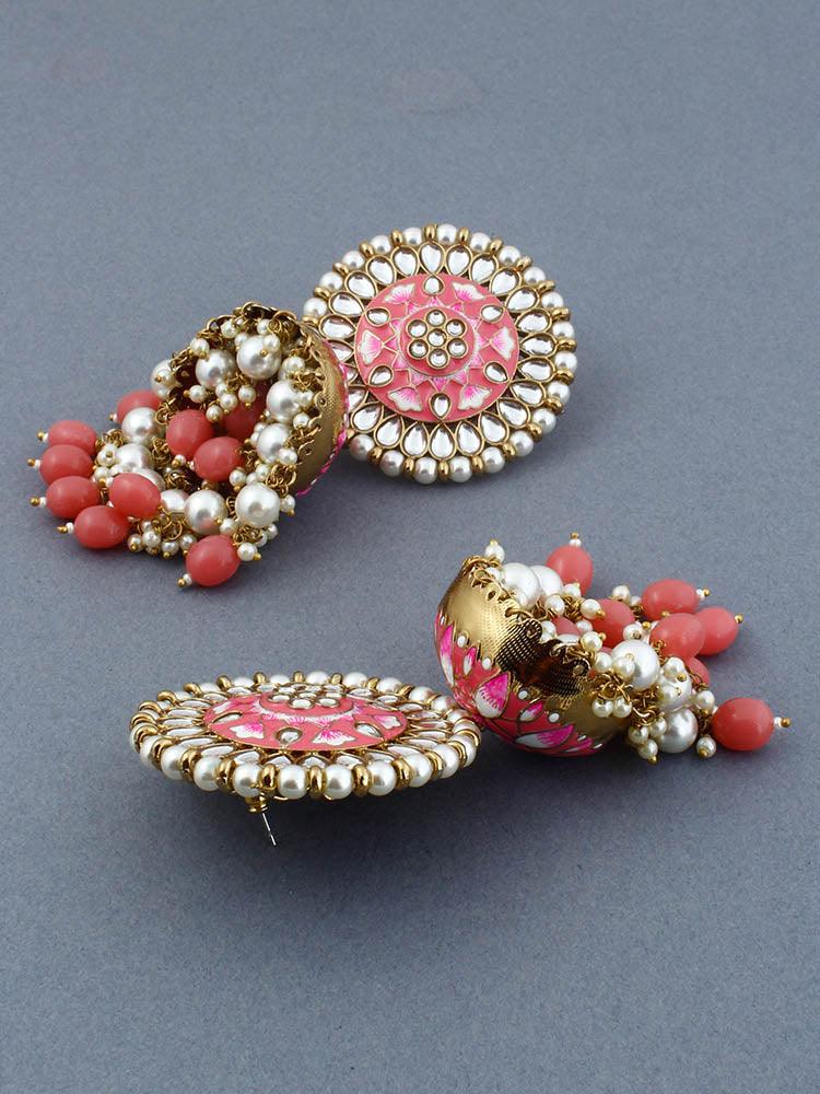 Coral Kritika Jhumkis - EOSS - Image 4