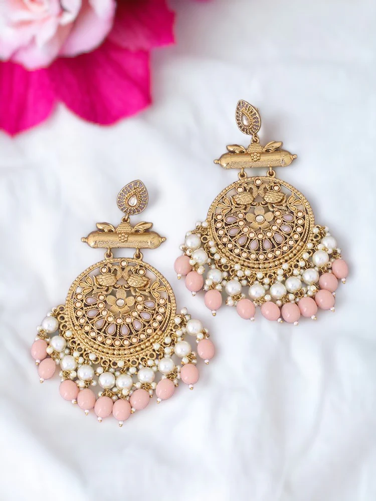 Crepe Rajshri Ethnic Chandbalis