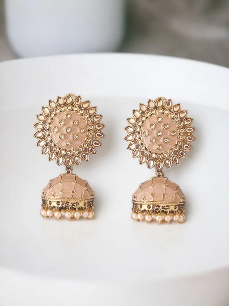 Crepe Suraj Jhumkis
