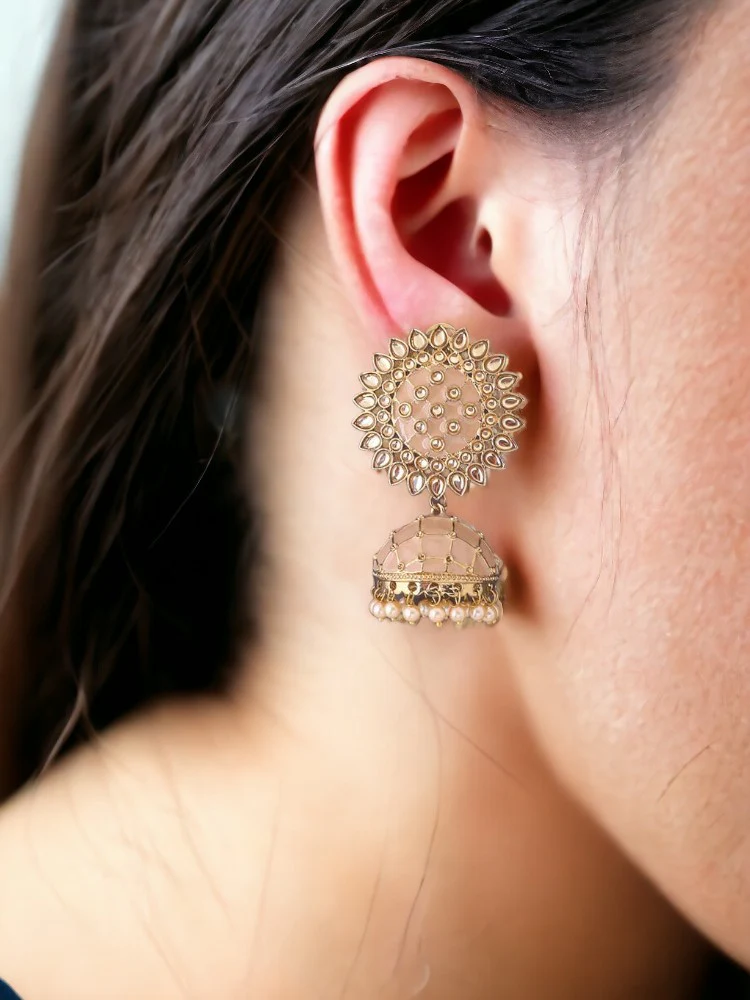 Crepe Suraj Jhumkis - Image 2