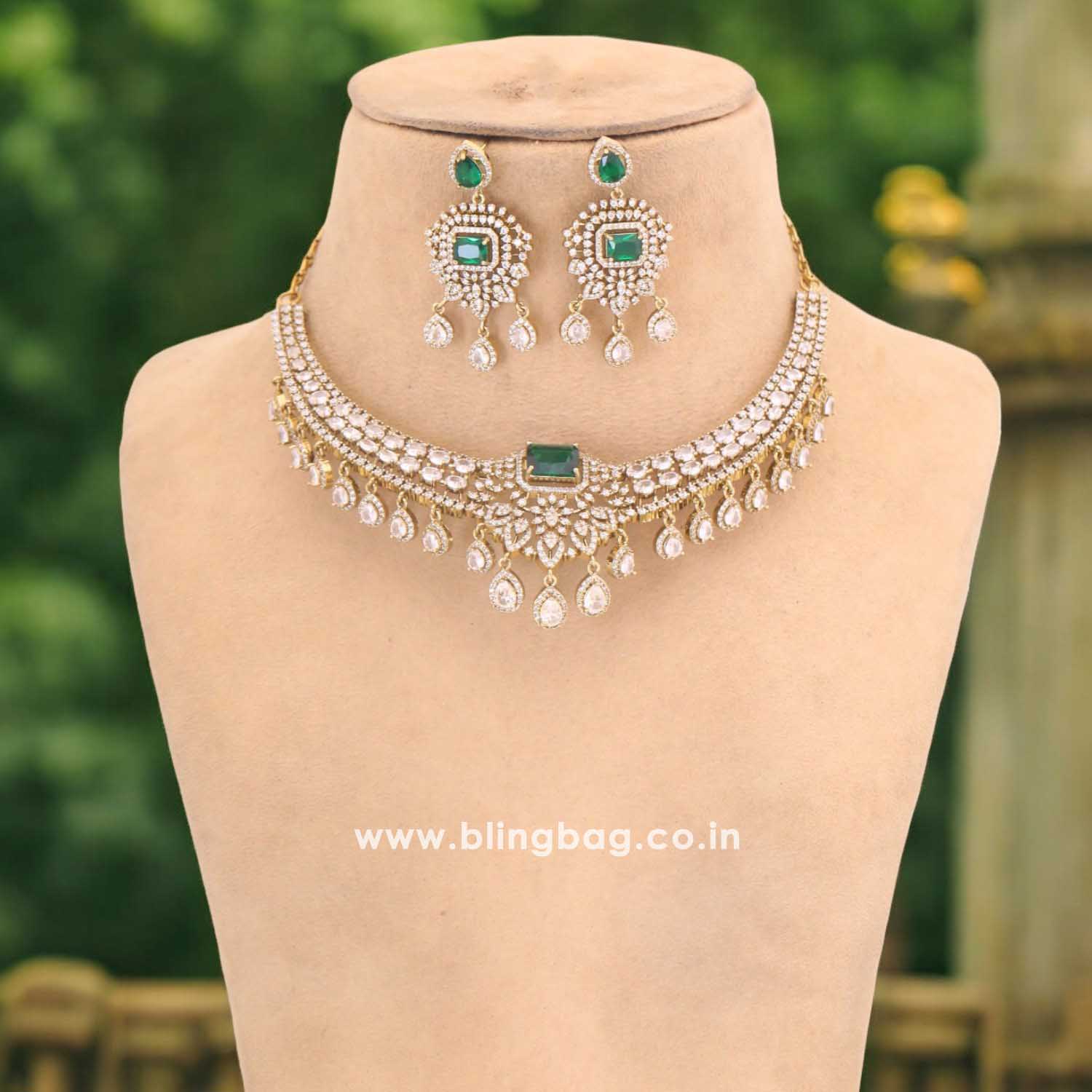 Emerald Addyson Hasli Victorian Jewellery Set - New Arrival - Image 2