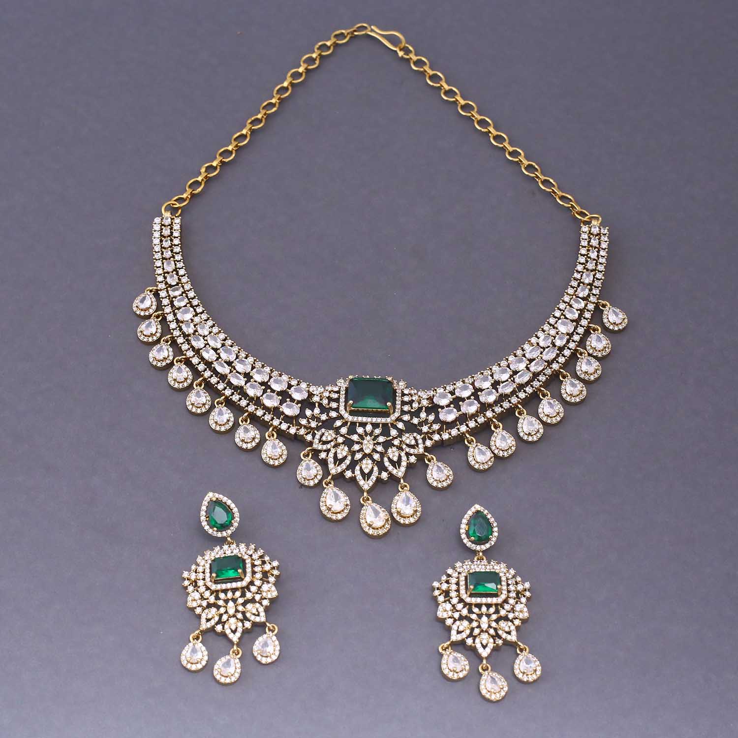 Emerald Addyson Hasli Victorian Jewellery Set - New Arrival - Image 3