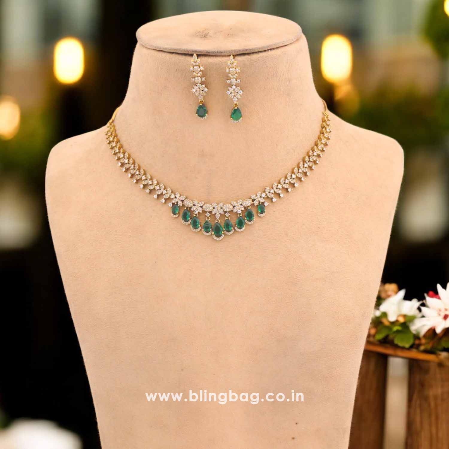 Emerald Efrenna Victorian Jewellery Set - New Arrival - Image 2