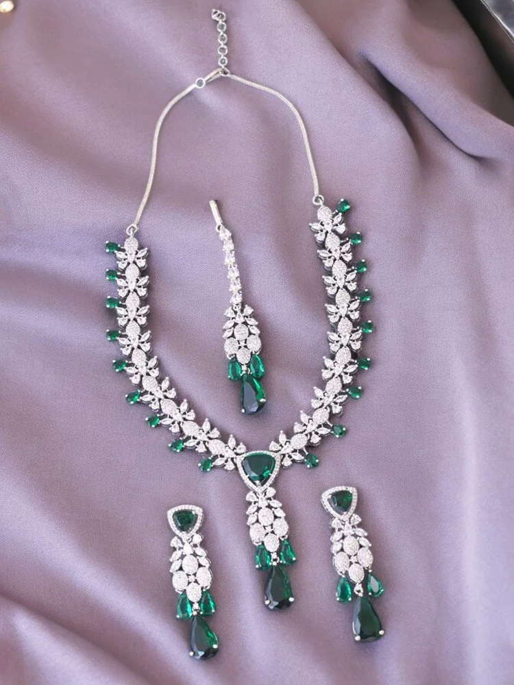 Emerald Aadne Zirconia Jewellery Set - Image 2
