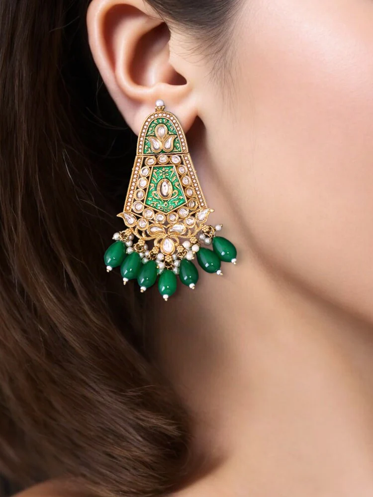 Emerald Aasavari Danglers - Image 2