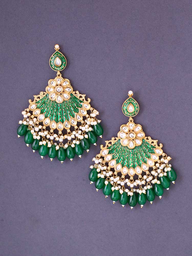 Emerald Aayesha Chandbalis - Image 3