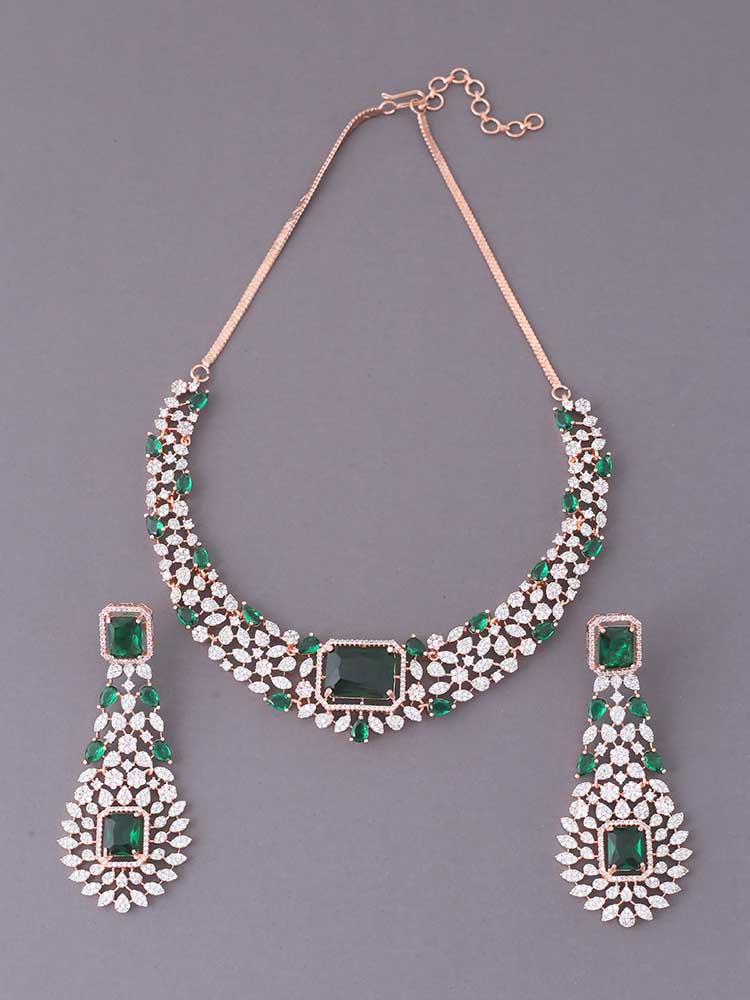 Emerald Adalia Zirconia Jewellery Set - Image 3