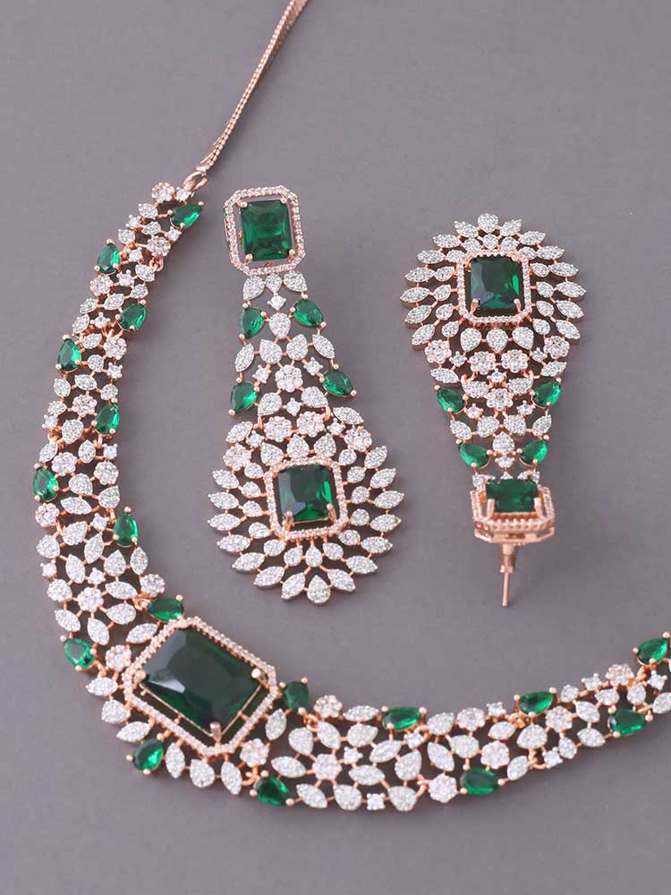 Emerald Adalia Zirconia Jewellery Set - Image 4