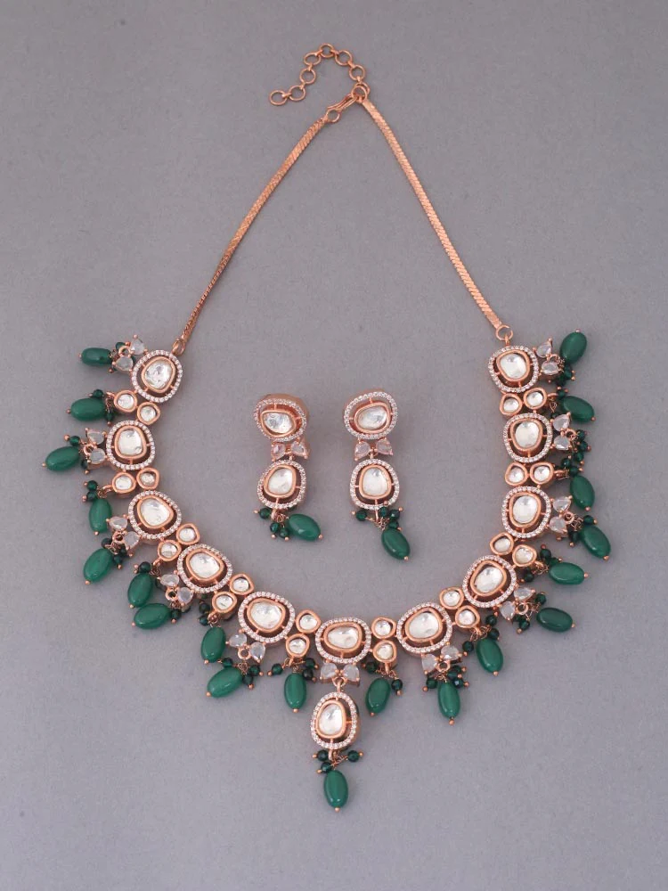 Emerald Adina Zirconia Jewellery Set - Image 3