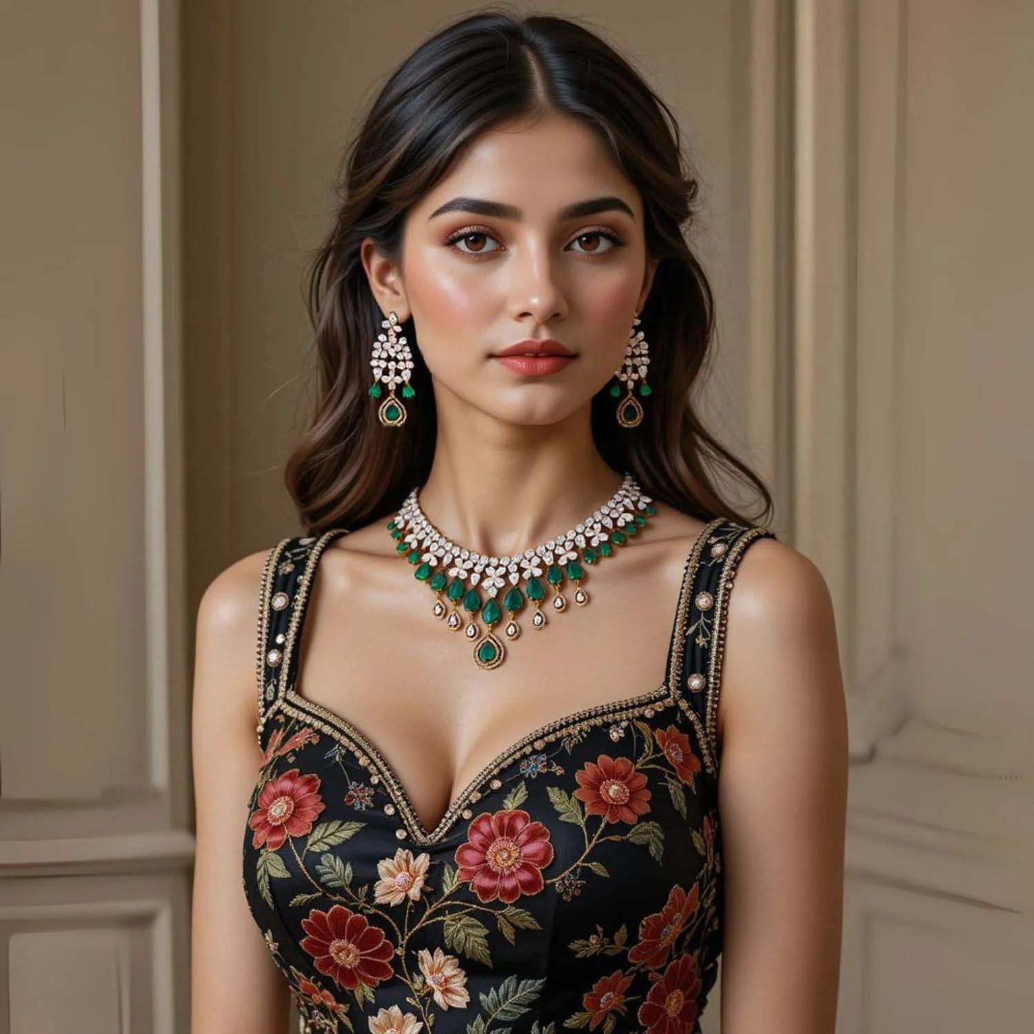 Emerald Adino Victorian Jewellery Set - New Arrival
