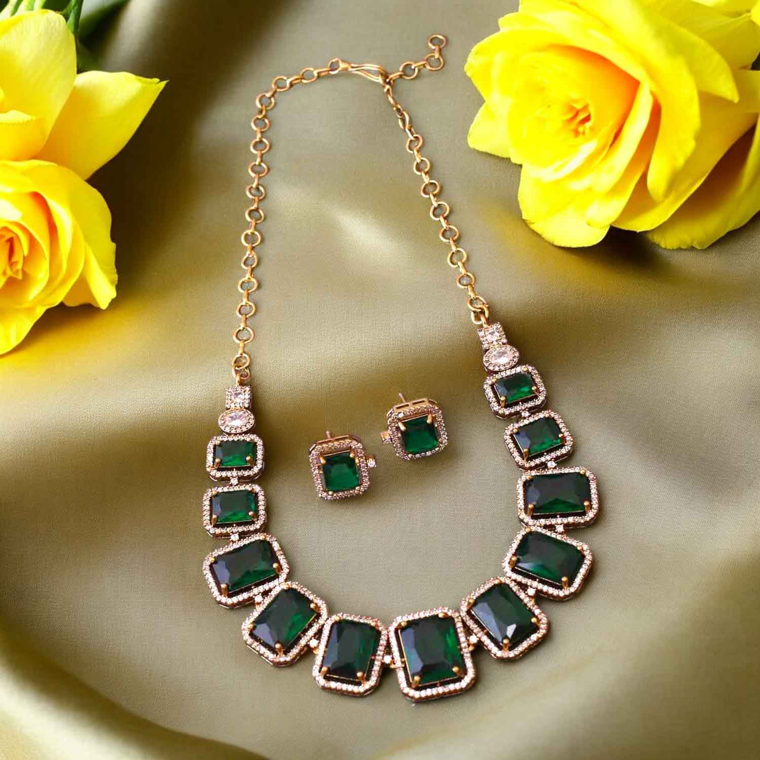 Emerald Adisel Victorian Jewellery Set- New Arrival