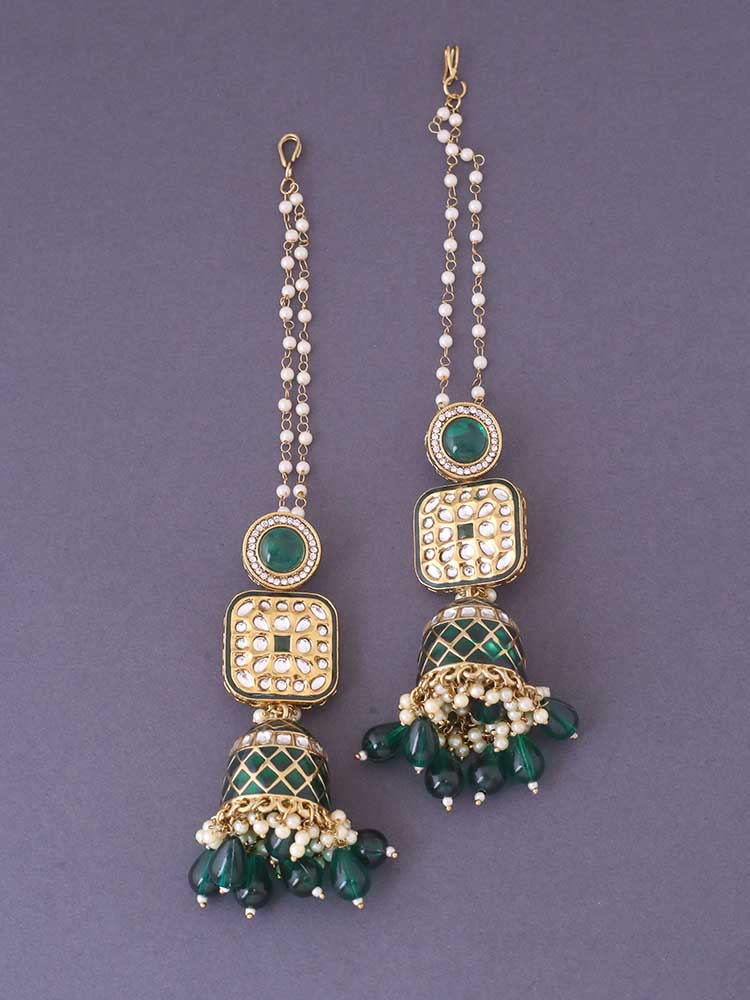 Emerald Aditi Sahara Jhumkis - Image 2