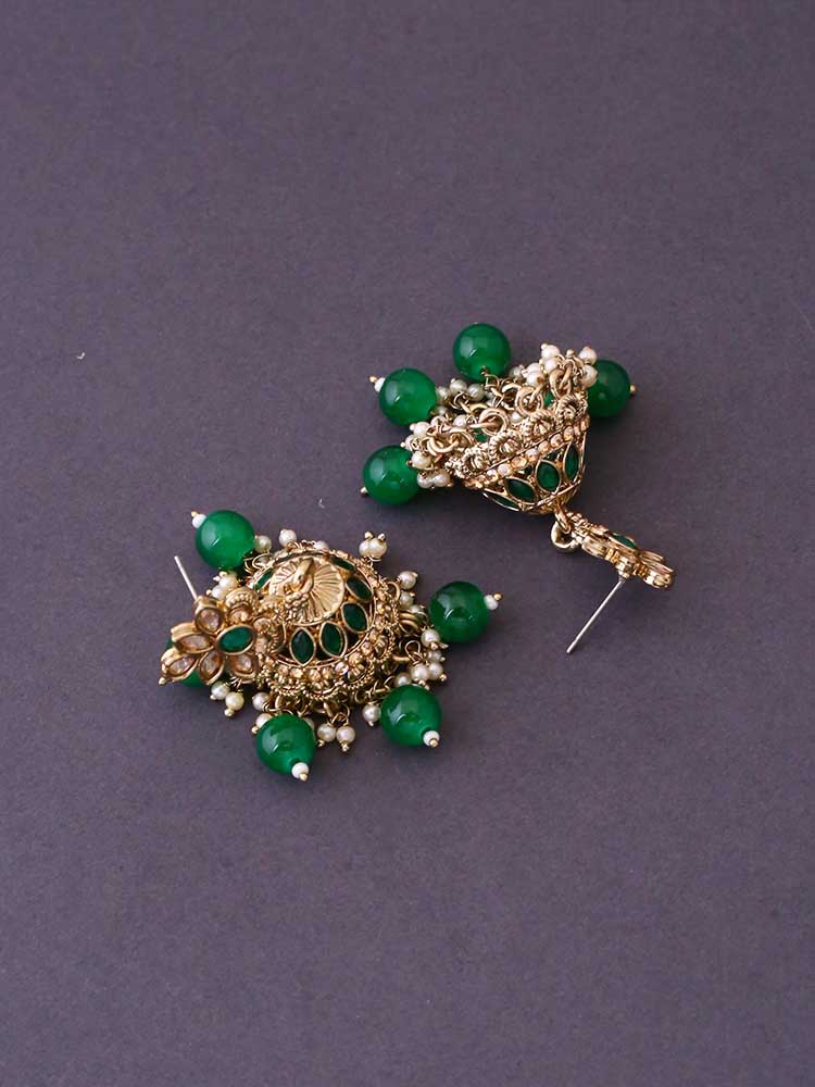 Emerald Aditika Jhumkis - Image 4