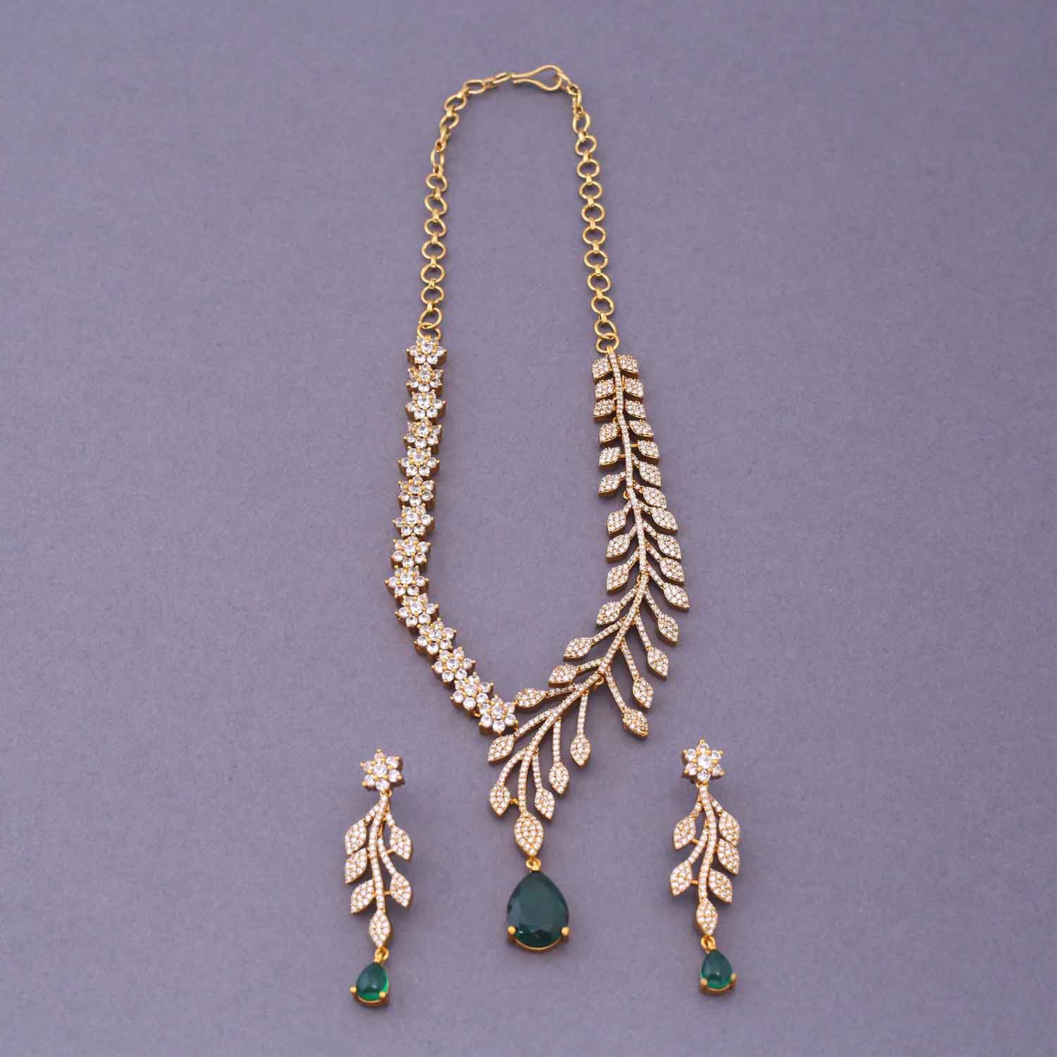 Emerald Alanni Victorian Jewellery Set - New Arrival - Image 3