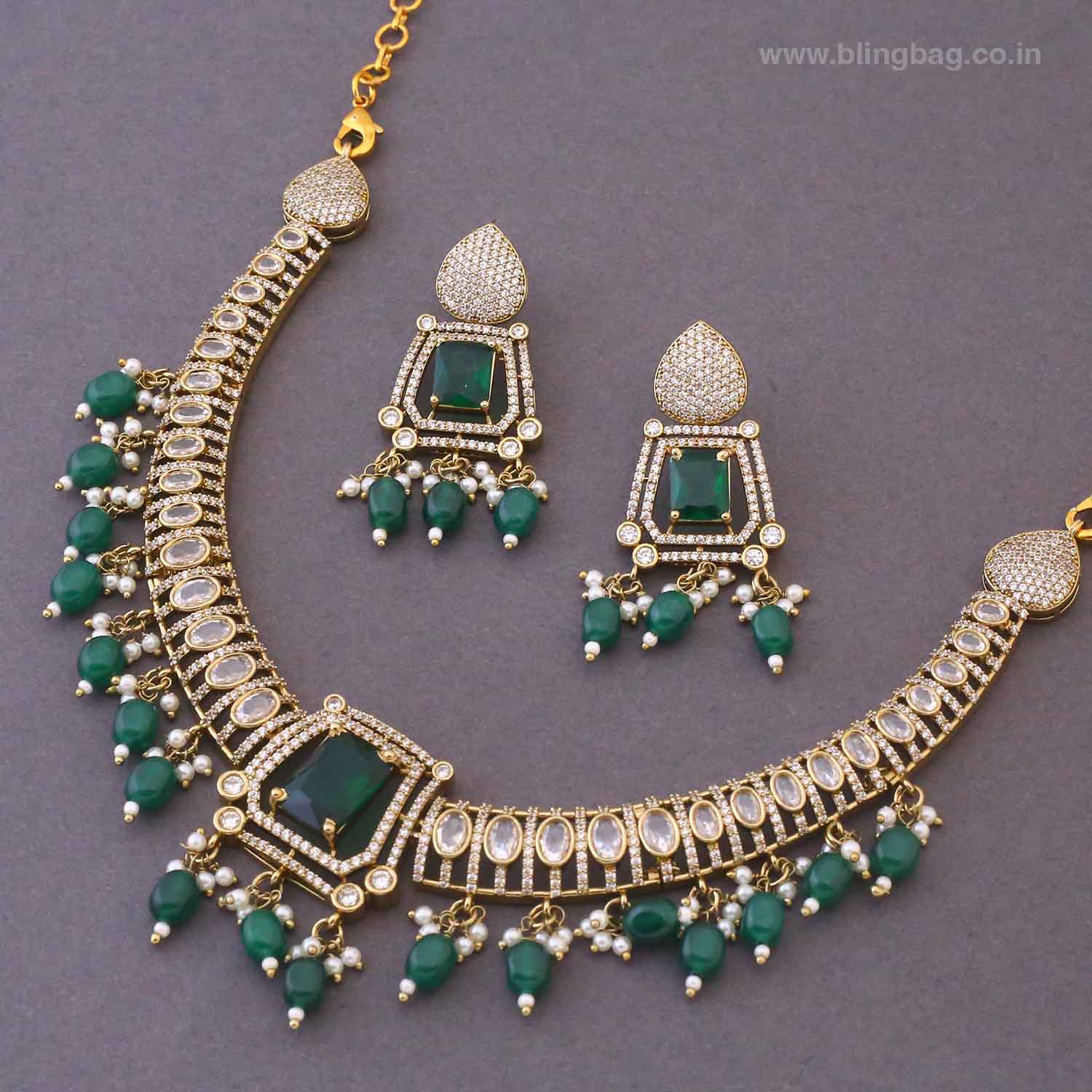 Emerald Alicejoy Victorian Jewellery Set- New Arrival - Image 5