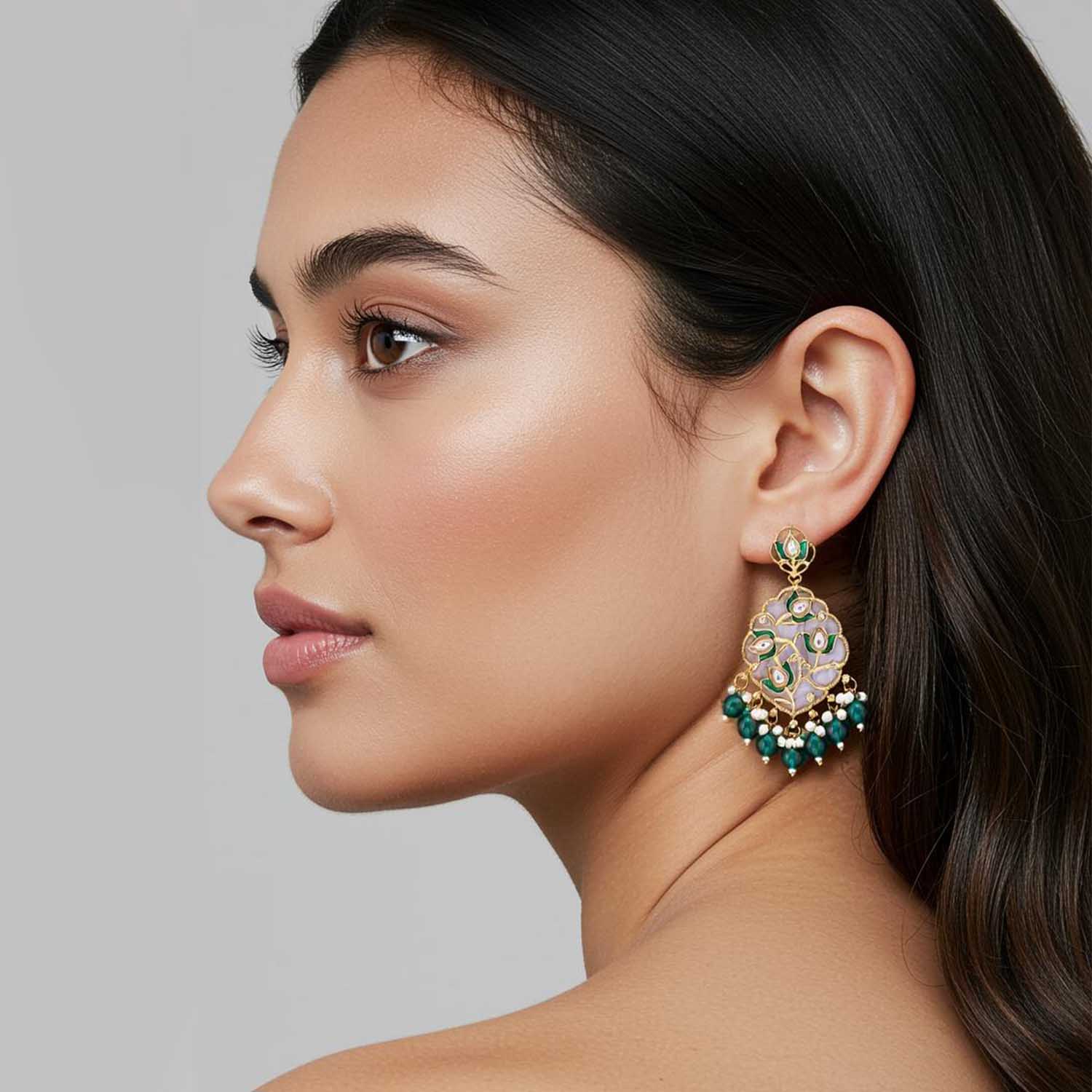 Emerald Almas Chandbalis - Image 2