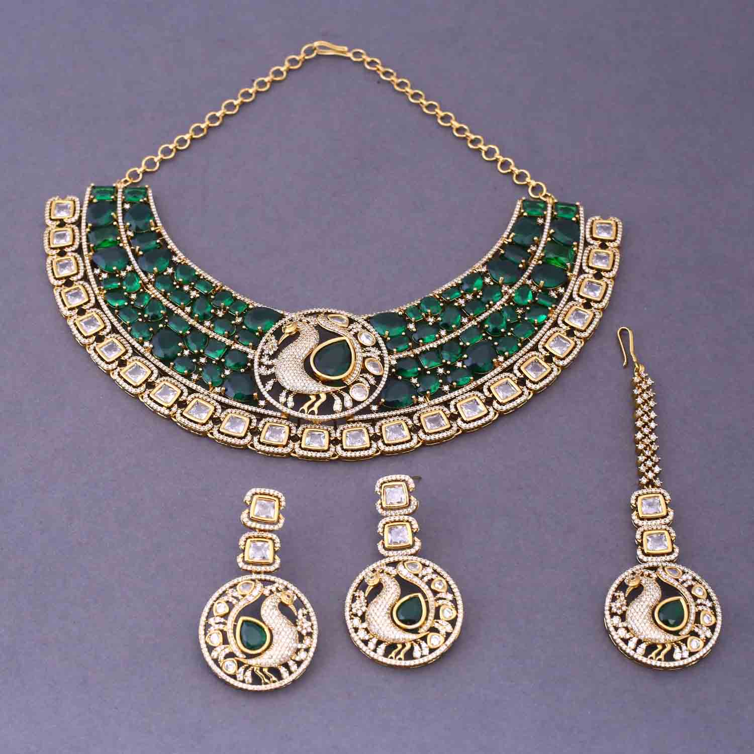 Emerald Andela Hasli Victorian Jewellery Set - New Arrival - Image 3