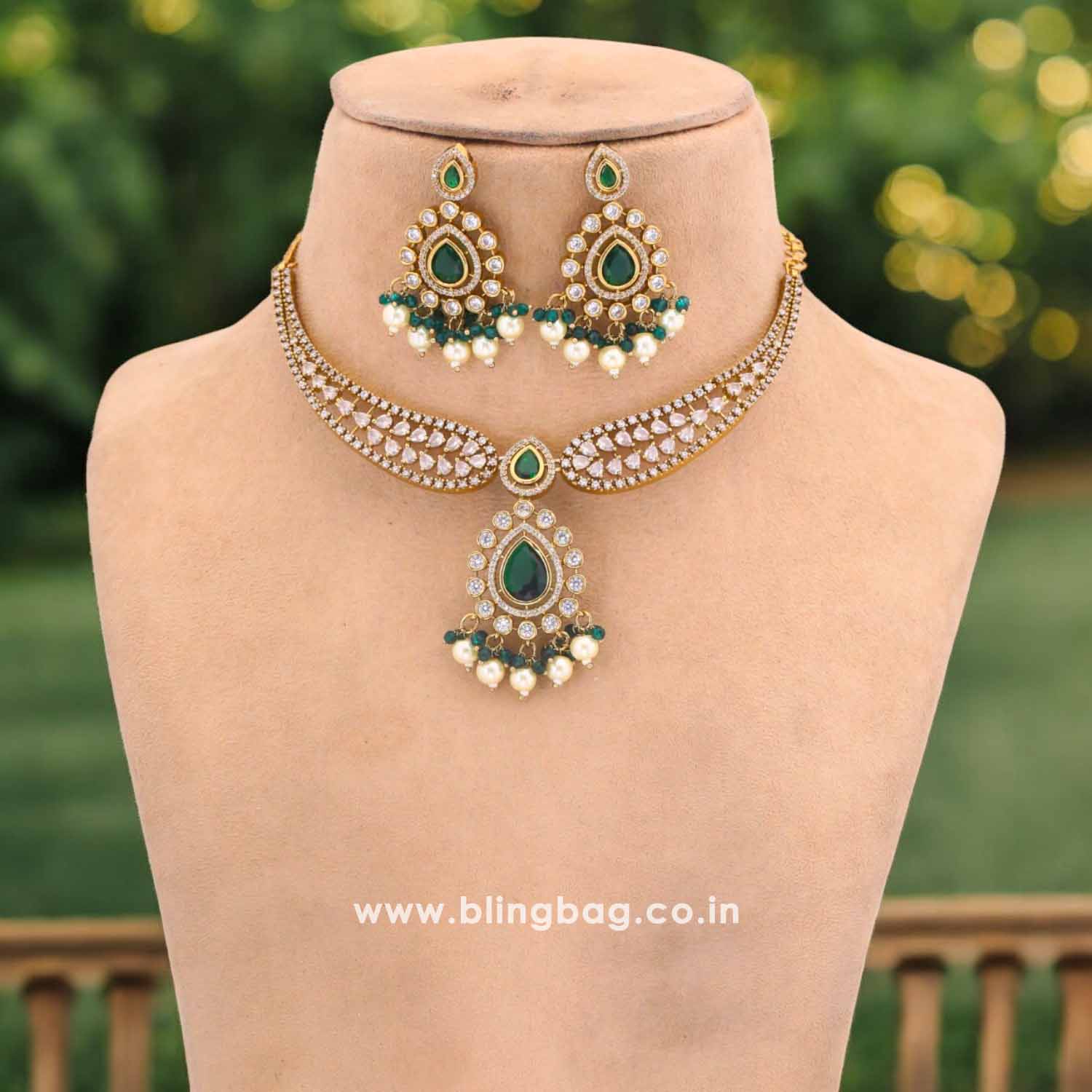 Emerald Andria Hasli Victorian Jewellery Set - New Arrival - Image 3