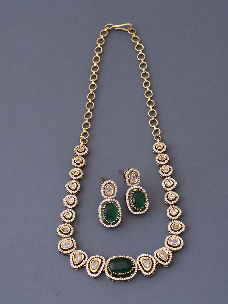 Emerald Angelika Victorian Jewellery Set - New Arrival - Image 3