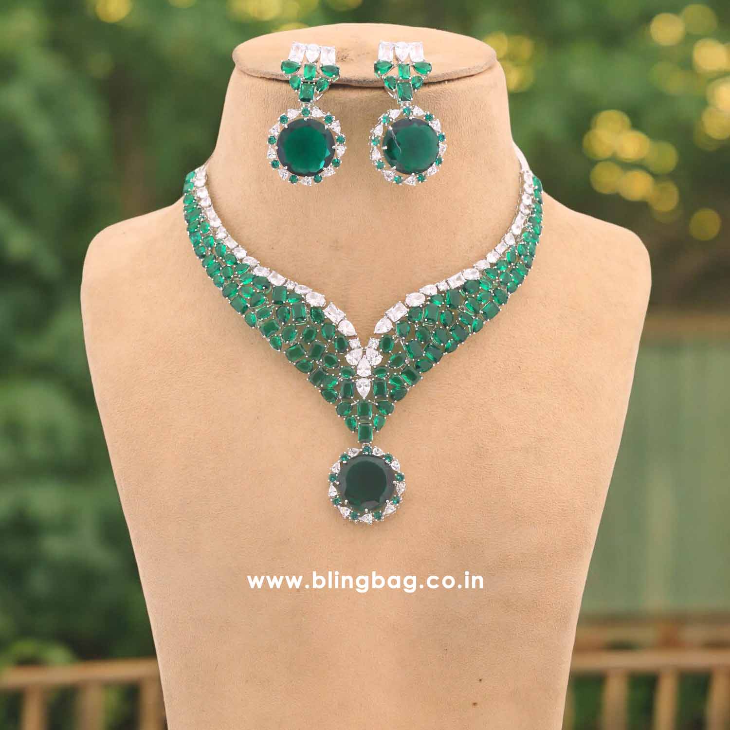 Emerald Kyian Zirconia Jewellery Set - Image 3