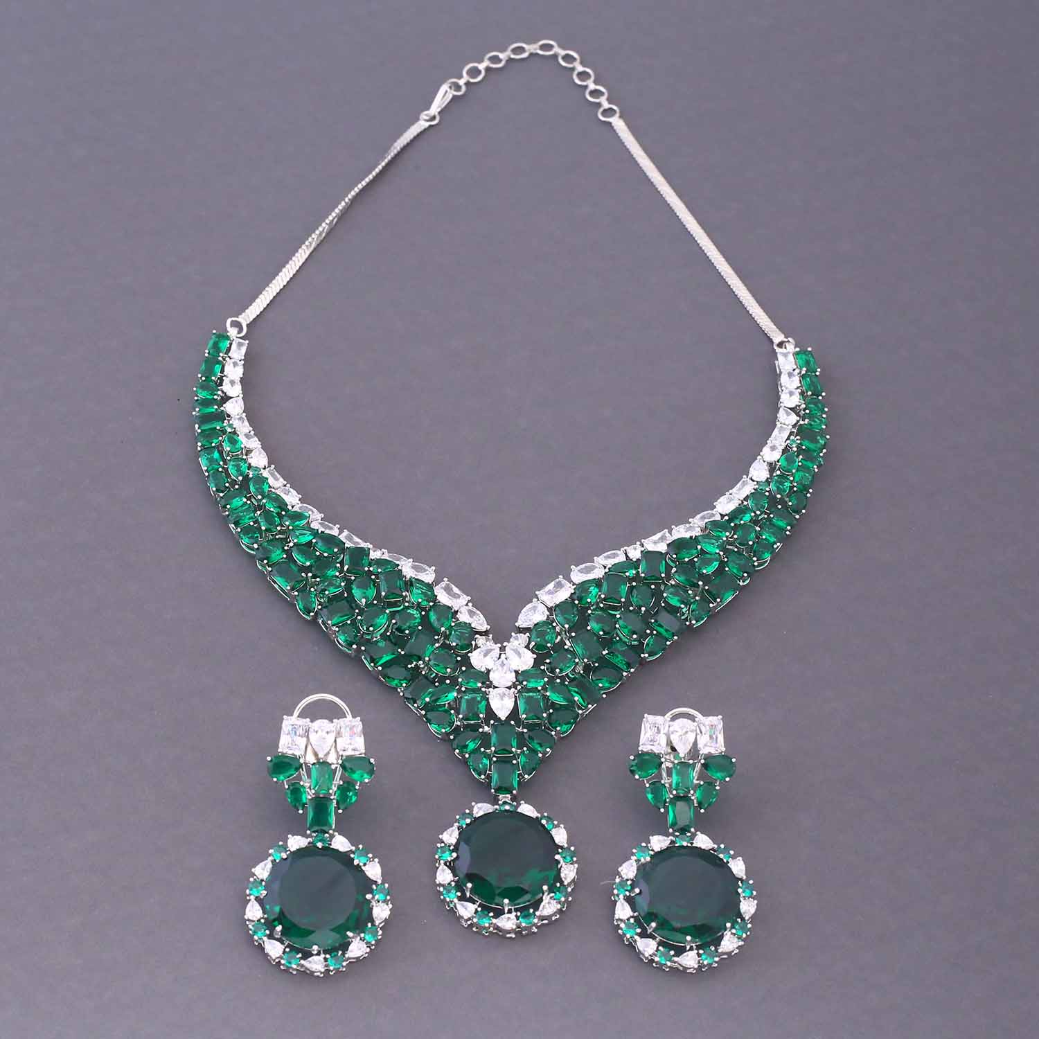 Emerald Kyian Zirconia Jewellery Set - Image 4