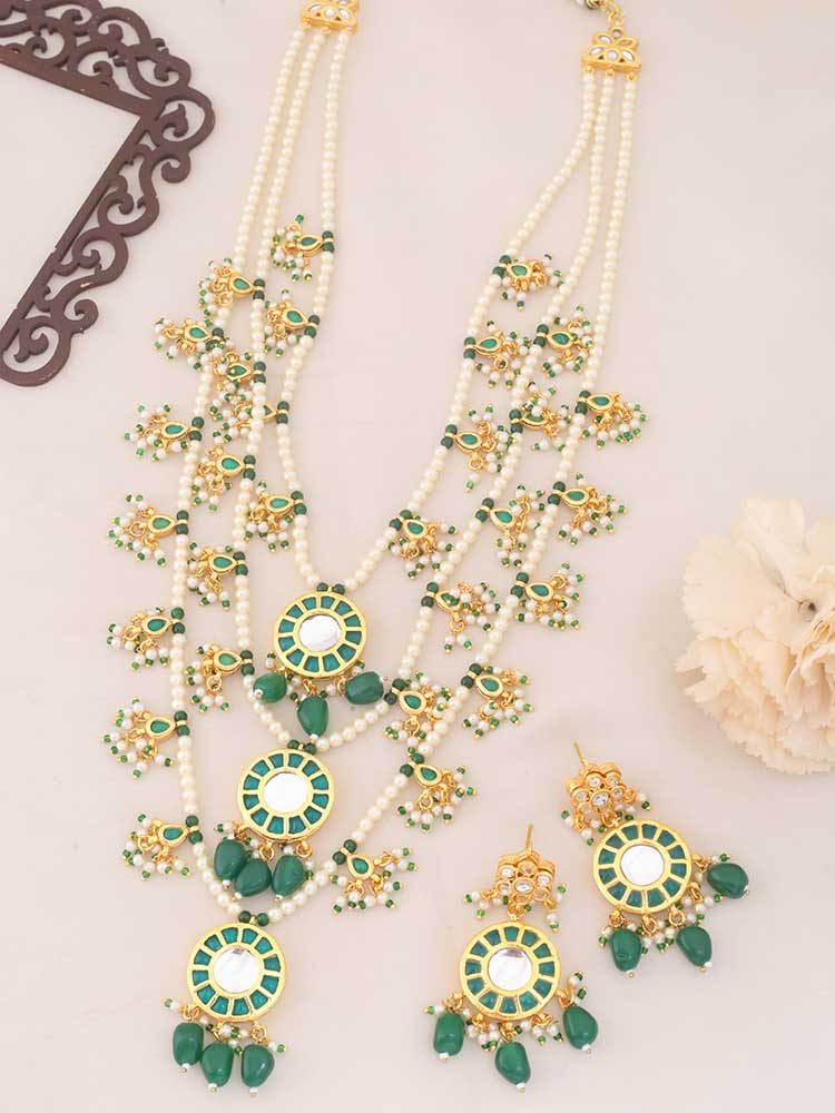 Emerald Anshika Jewellery Set - Image 2