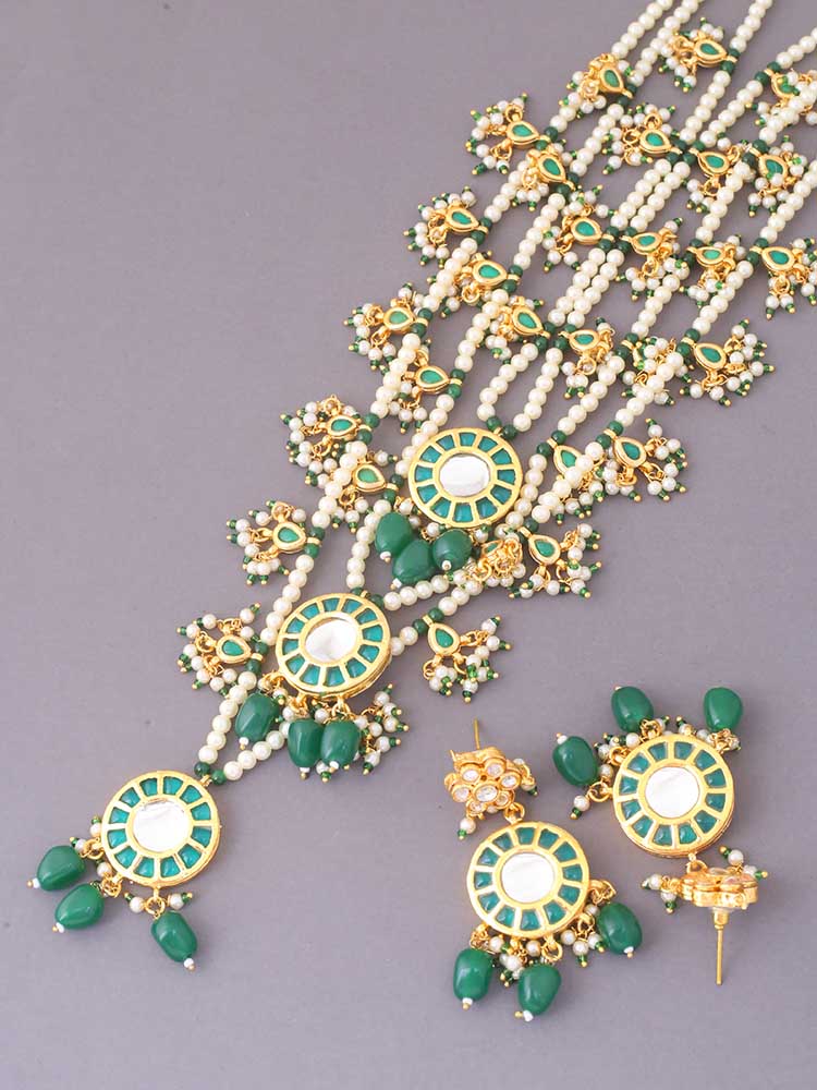 Emerald Anshika Jewellery Set - Image 3