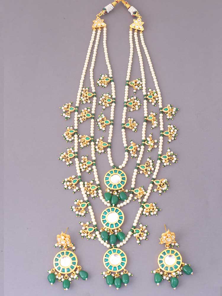 Emerald Anshika Jewellery Set - Image 4