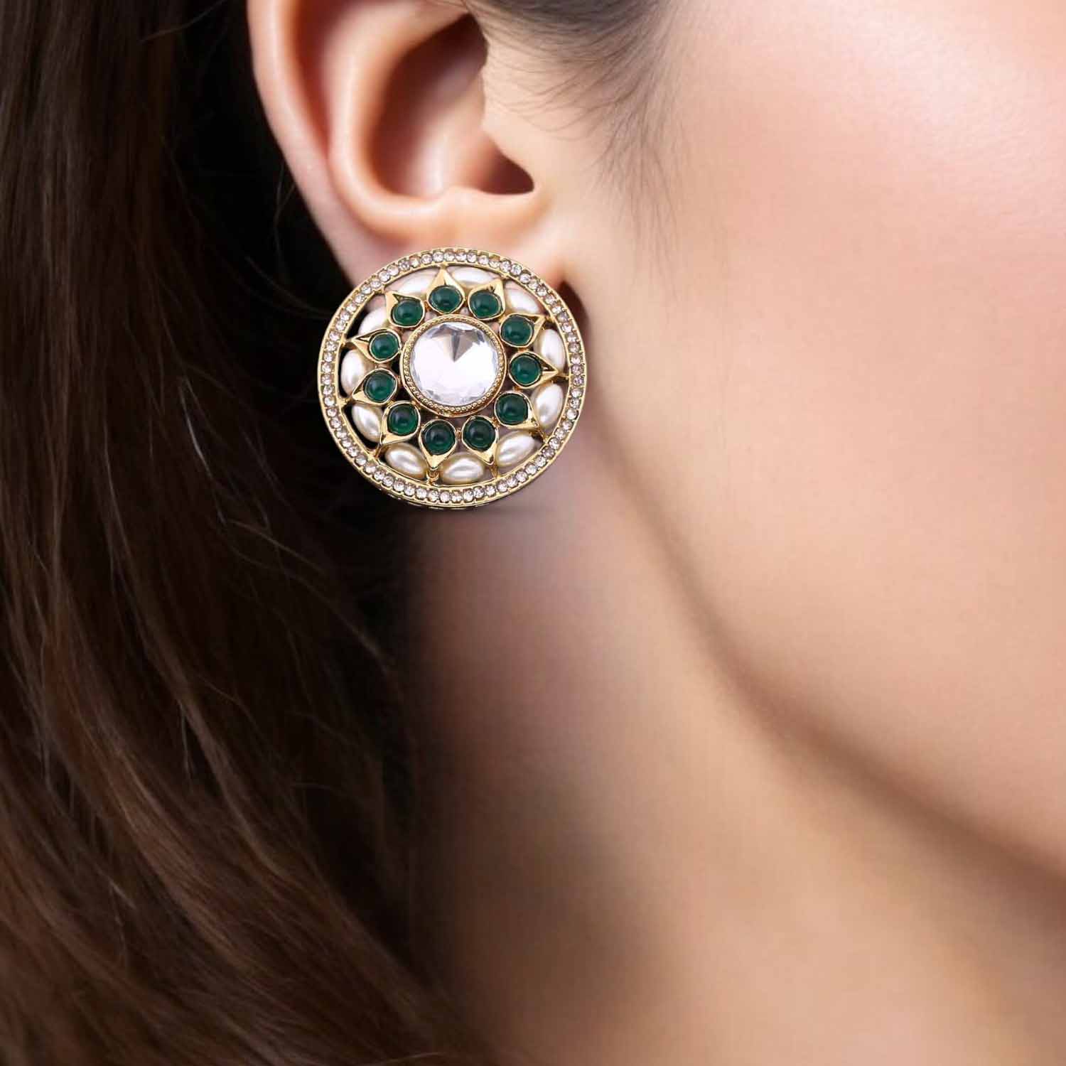 Emerald Antani Studs - Image 2