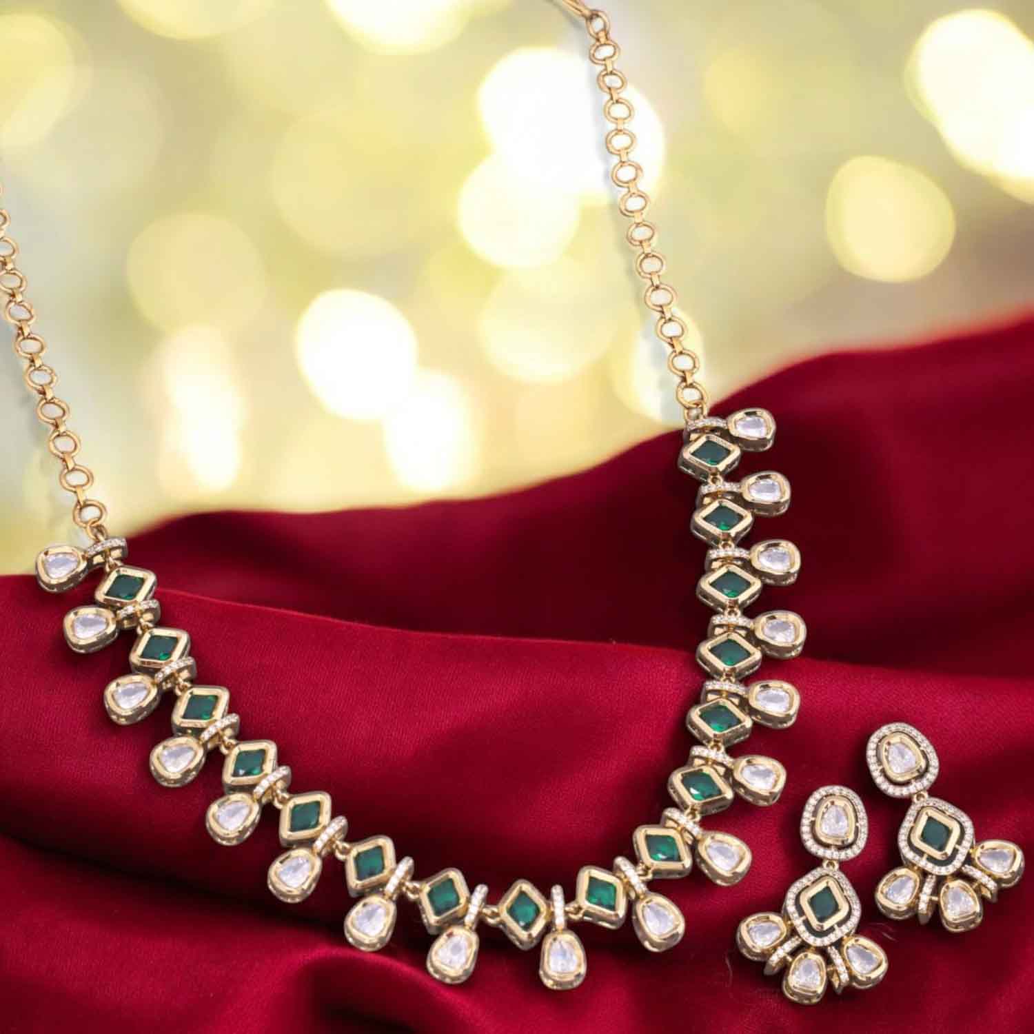 Emerald Ashleen Victorian Jewellery Set - New Arrival