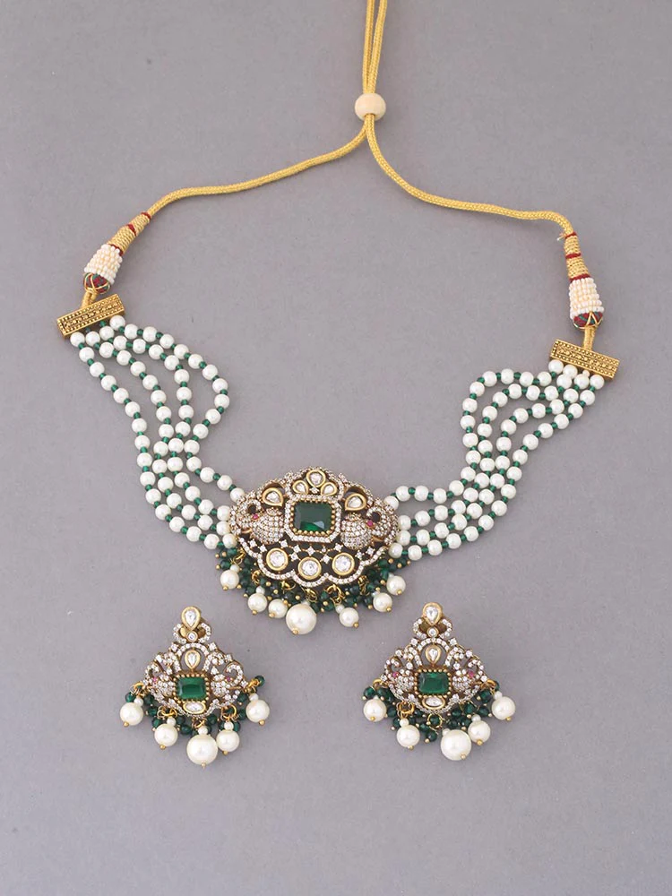 Emerald Ashvi Jewellery Set - Image 3