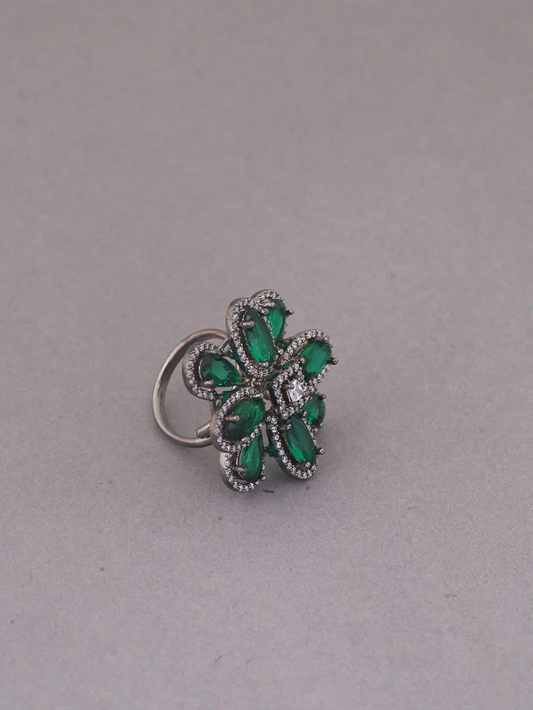 Emerald Athina Zirconia Ring - EOSS - Image 3