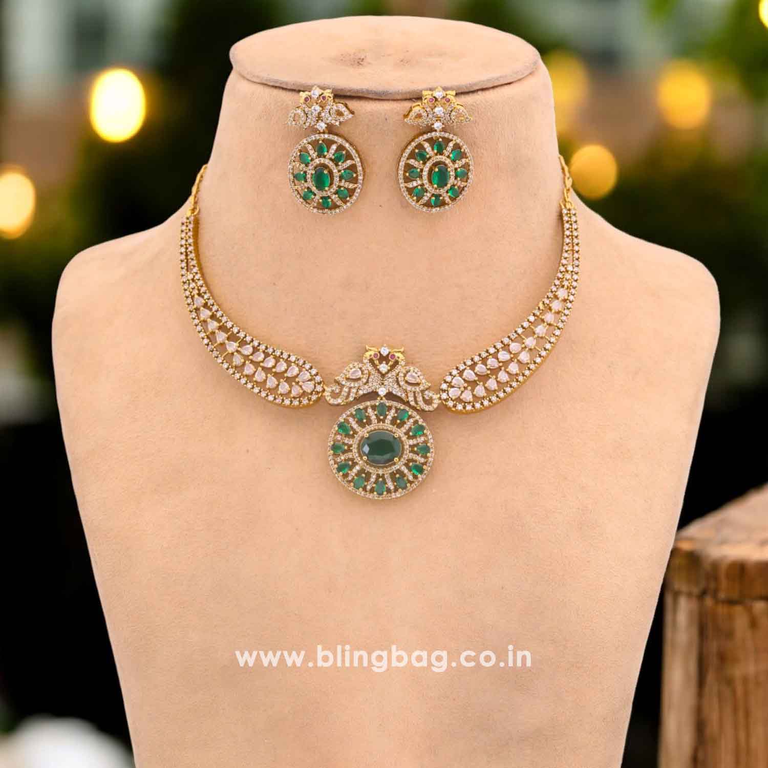 Emerald Avice Hasli Victorian Jewellery Set - New Arrival - Image 3