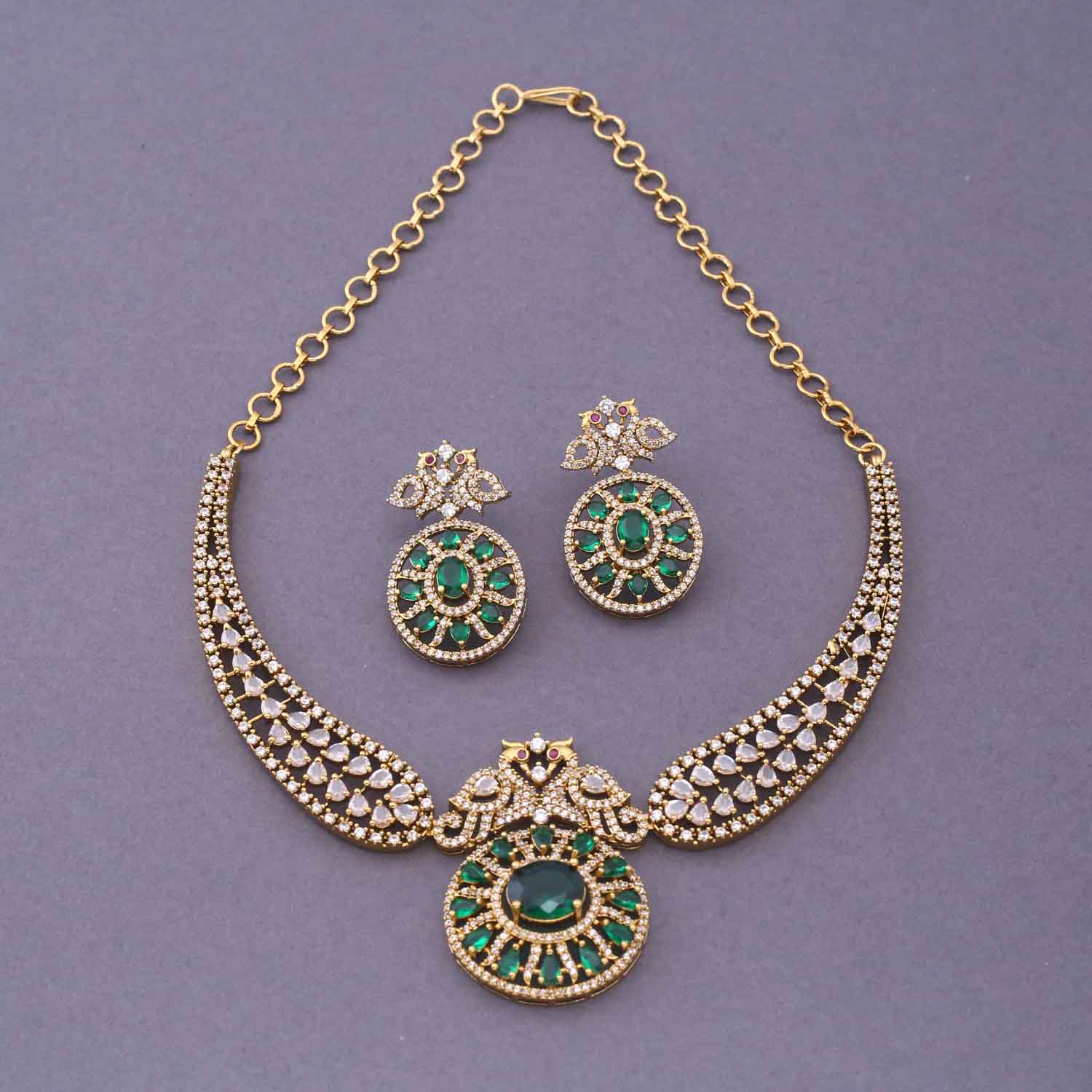 Emerald Avice Hasli Victorian Jewellery Set - New Arrival - Image 4