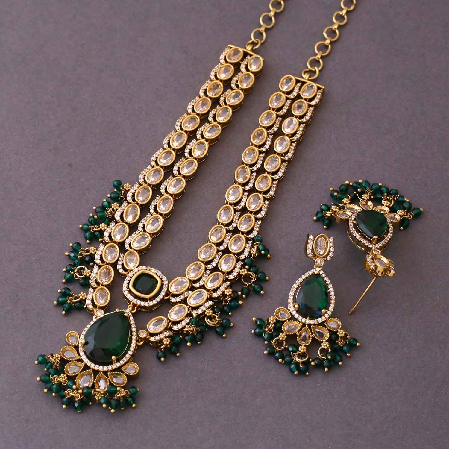 Emerald Axel Victorian Jewellery Set- New Arrival - Image 4