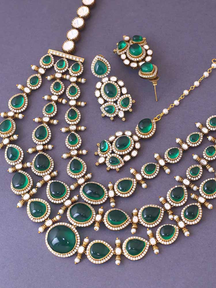 Emerald Bailee Zirconia Jewellery Set - Image 4