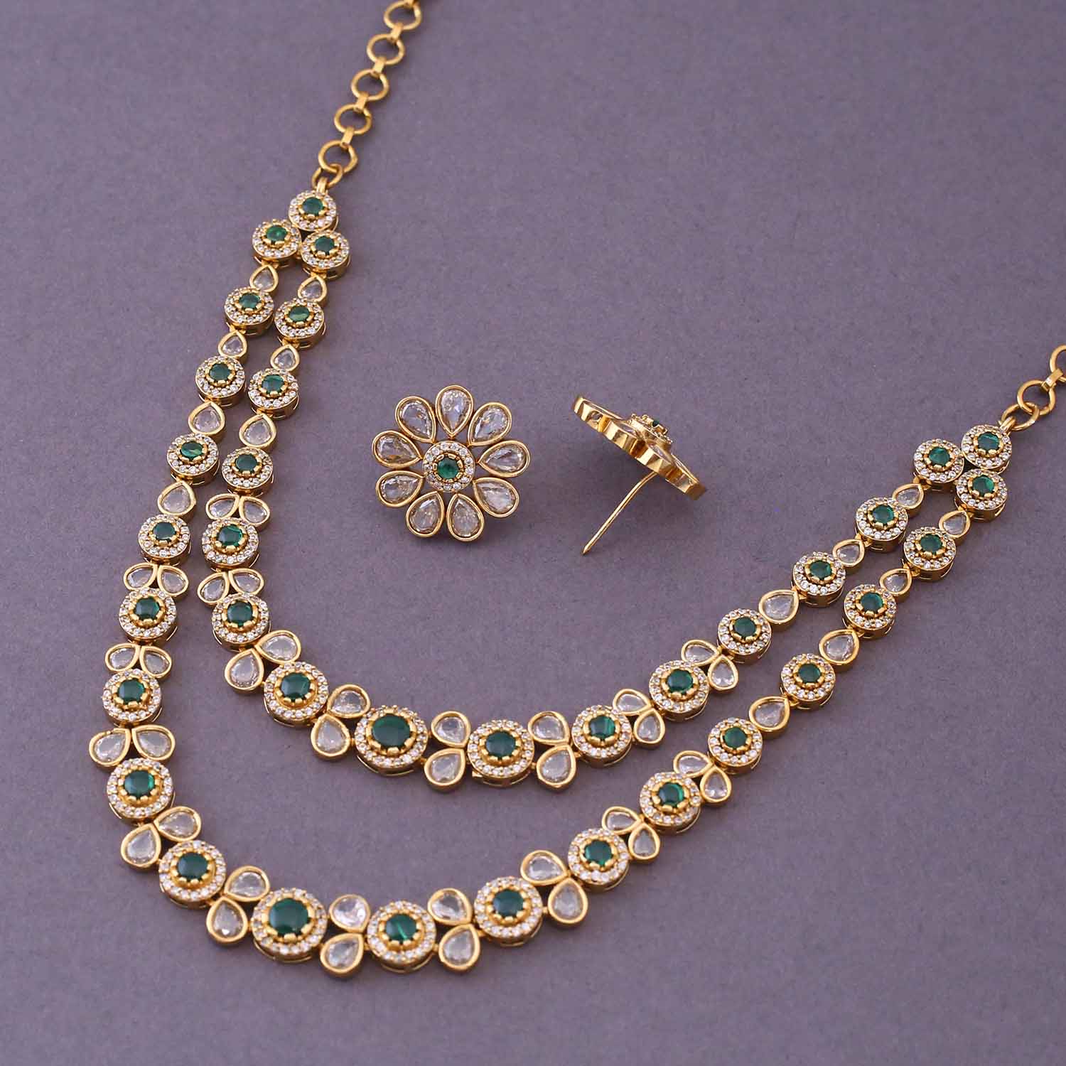 Emerald Beatrice Victorian Jewellery Set- New Arrival - Image 4