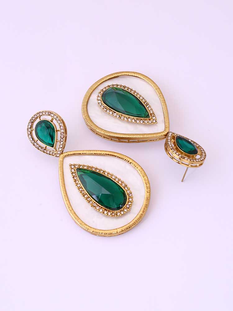 Emerald Brishti Danglers - Image 4