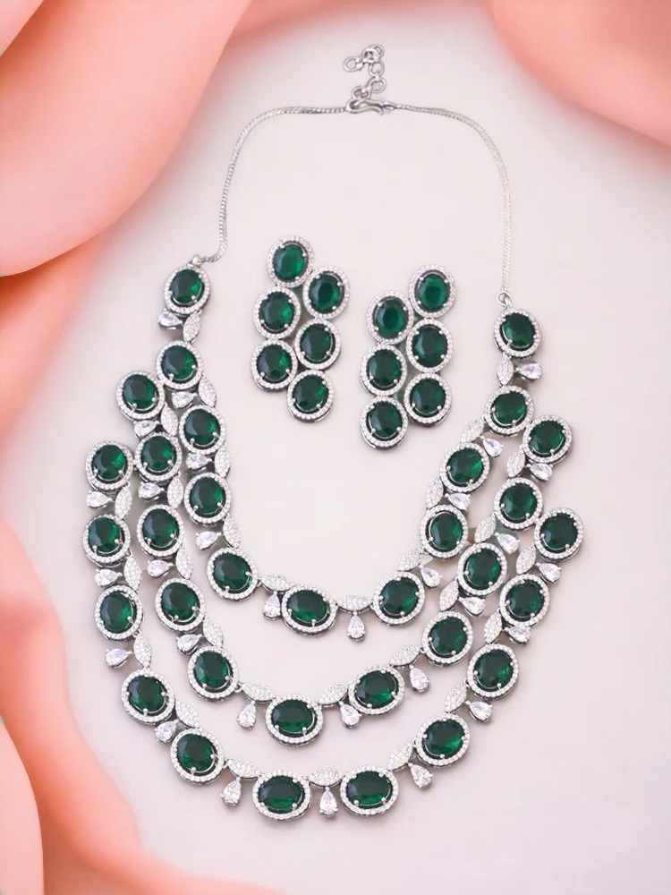 Emerald Candida Zirconia Jewellery Set - Image 2