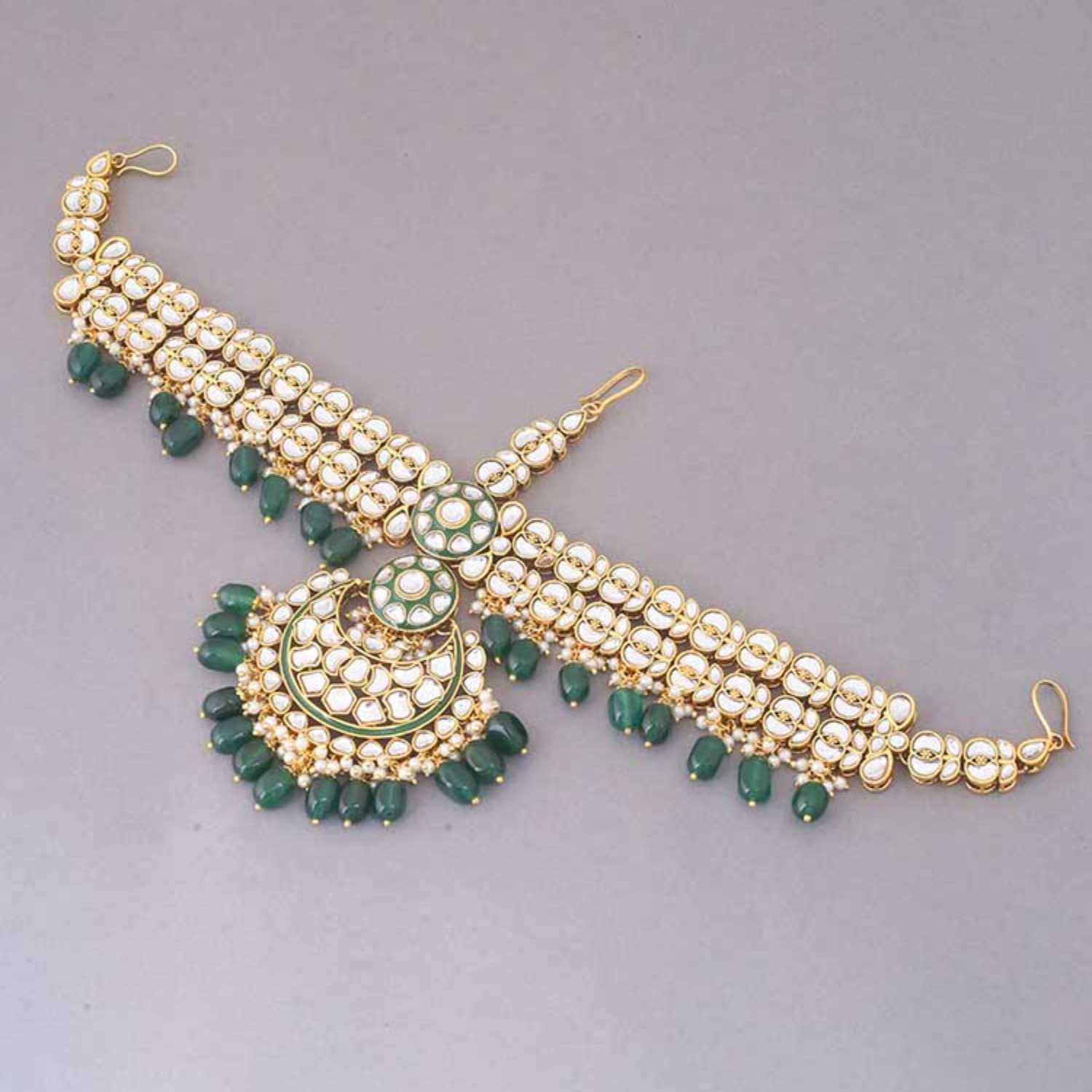 Emerald Charusheela Bridal Jewellery Set - Image 7