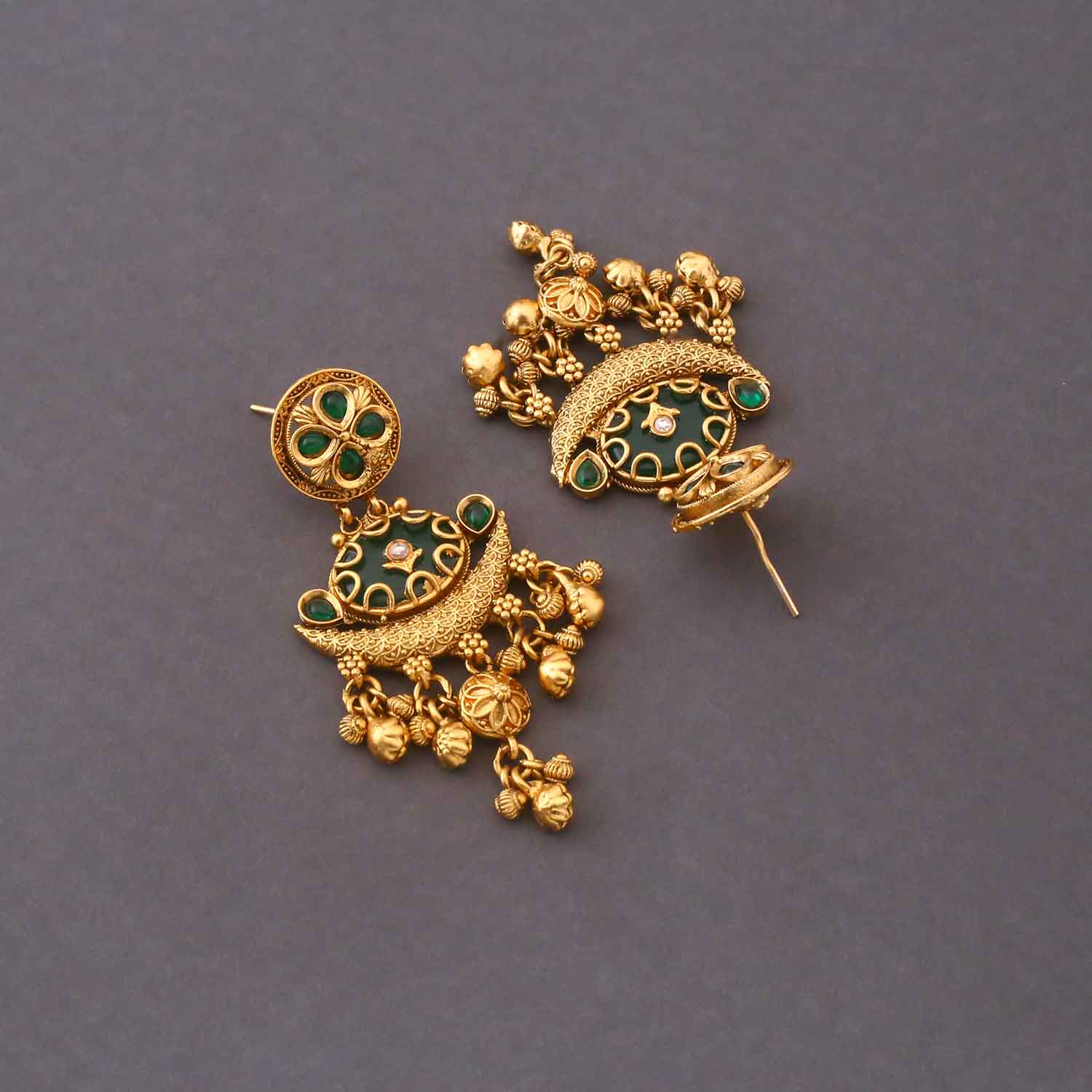 Emerald Chetana Heritage Danglers - Image 4