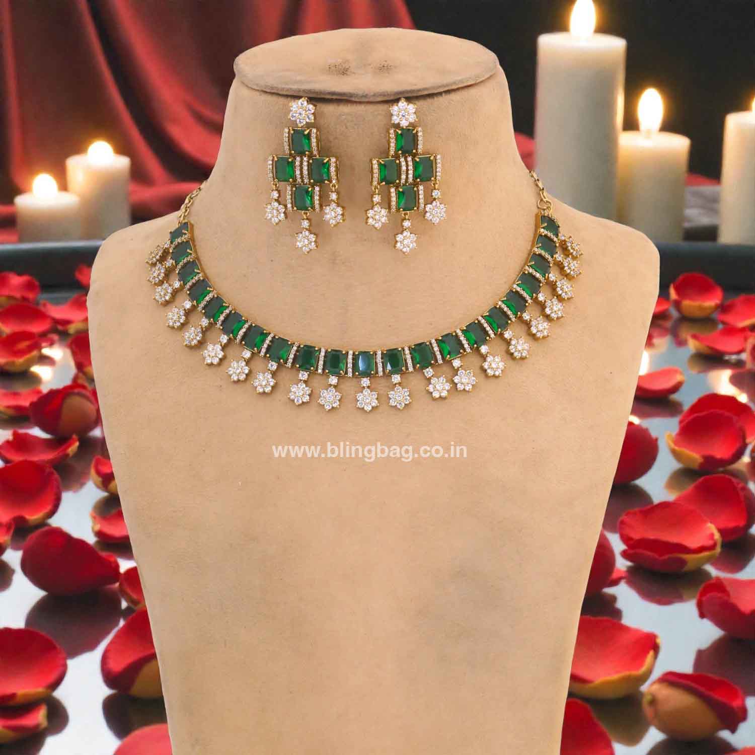 Emerald Clairee Victorian Jewellery Set- New Arrivals - Image 3