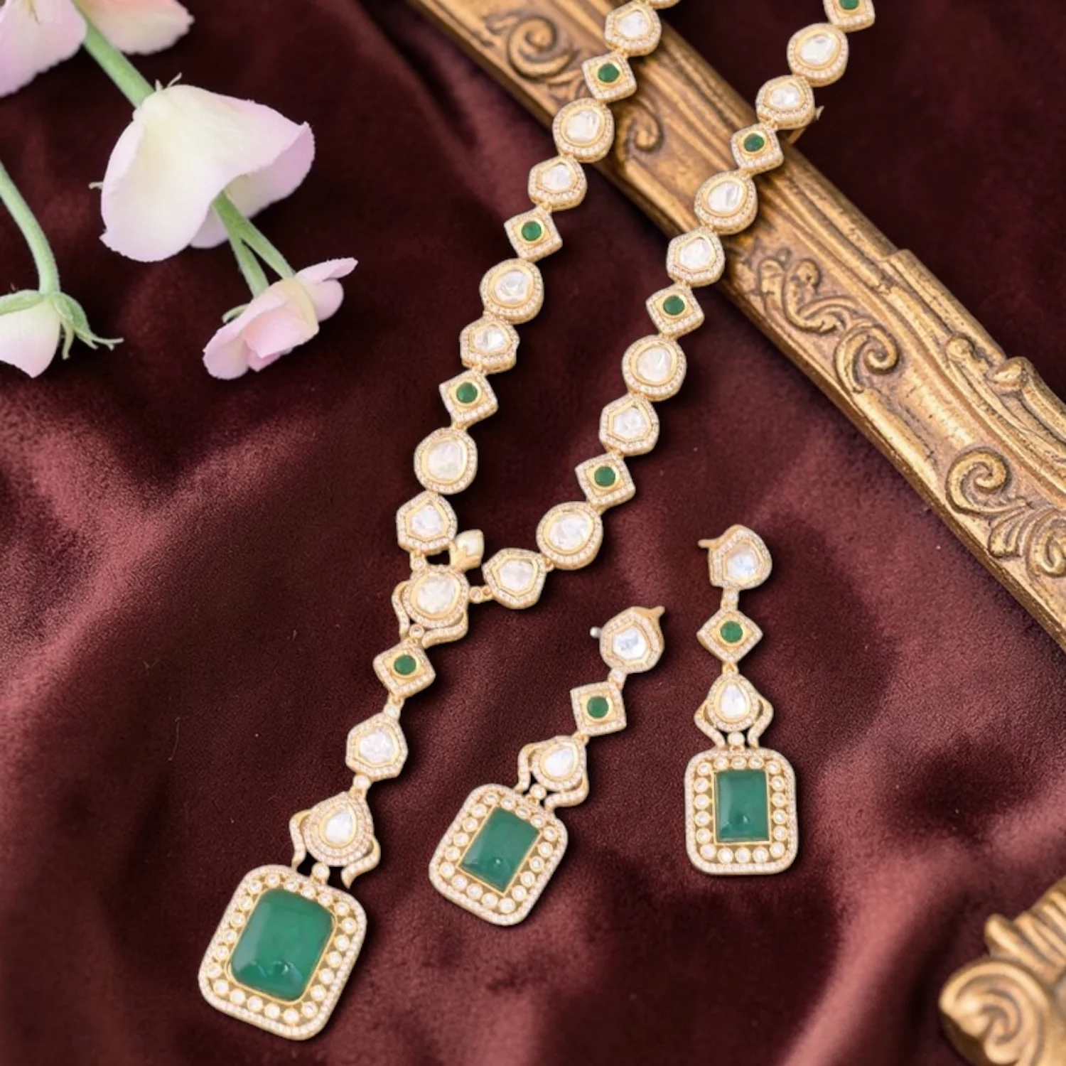 Emerald Cosette Zirconia Jewellery Set - Image 2