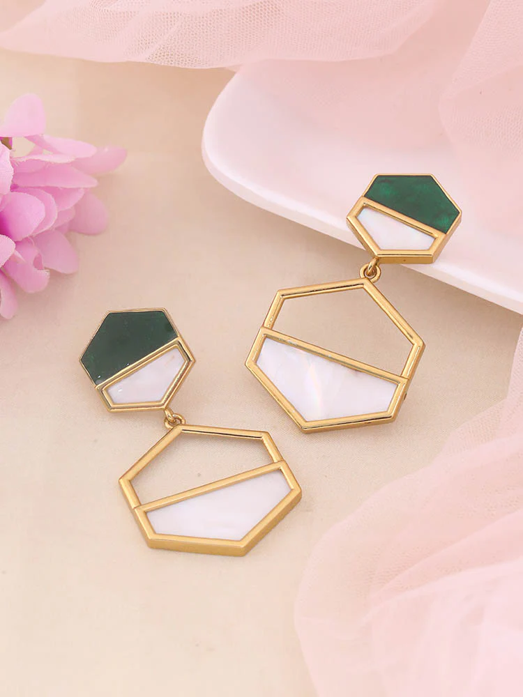 Emerald Daakshi Danglers