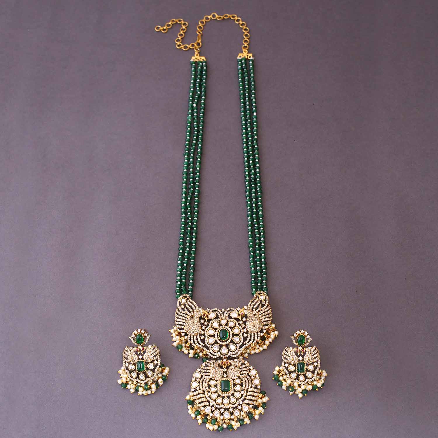 Emerald Dalicta Victorian Jewellery Set - New Arrival - Image 3