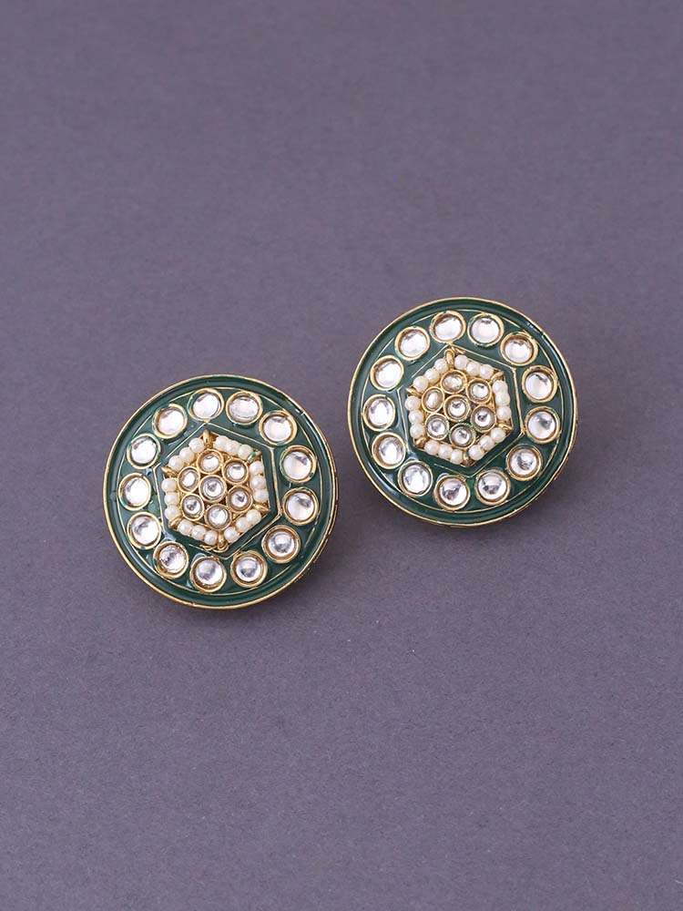 Emerald Damini Studs - Image 3